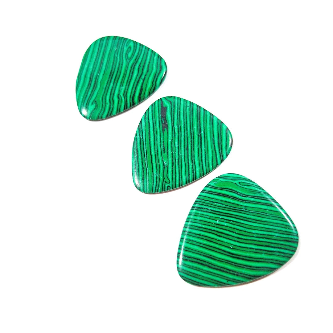 DIY Custom Logo Music Instruments Accessories Malachite Guitar Picks