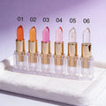 Color-Changing Crystal Flower Lipstick Nutritious Moisturizer Temperature Lip Stain Sunscreen Stick Clear Jelly Texture
