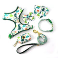 Pet Accessories Dog Leash Set Fabric Dog Collar Custom Dog Harness Leash Bandana Whole Suit