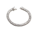 2020 New Silver 925 Jewelry Gold and Rhodium Plated Fashion Bracelet with Zircon for Party Gifts
