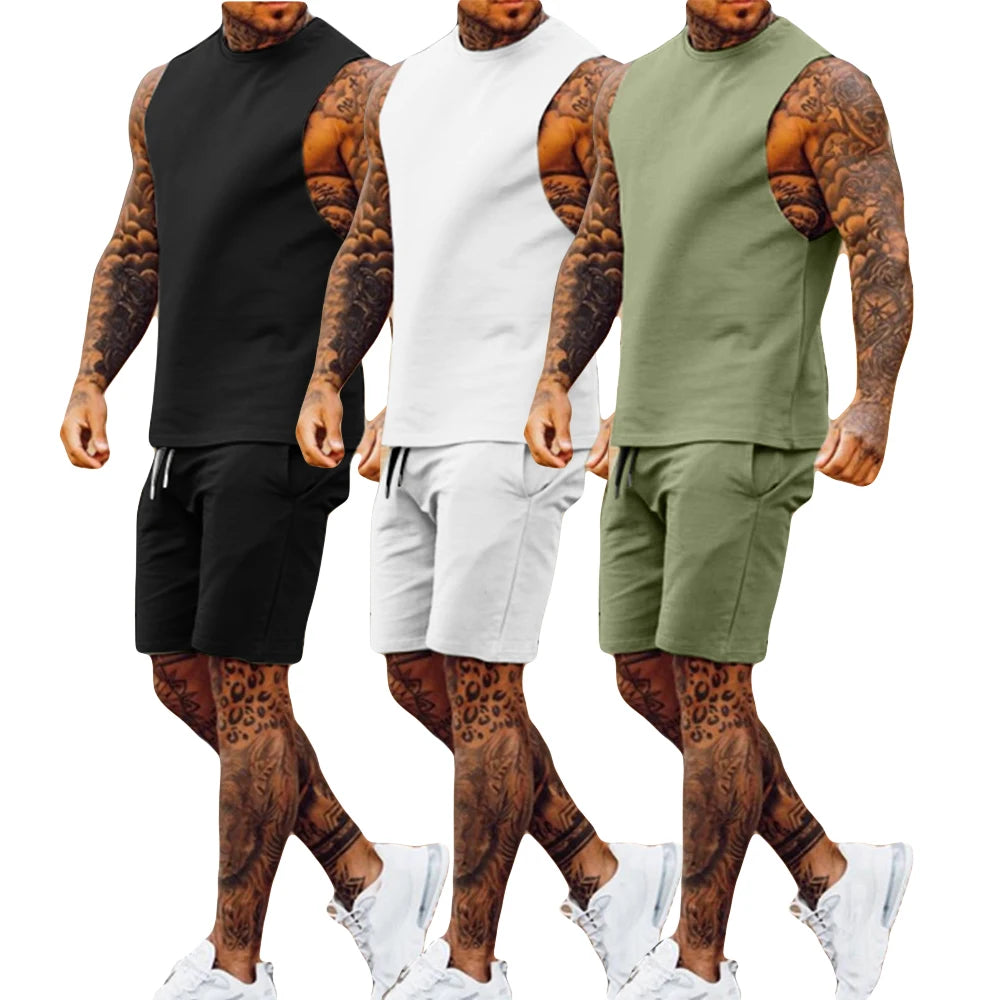 2 Piece Set Mens Summer Outfits Mens Sets Summer 2023 Designer Logo Men Sets