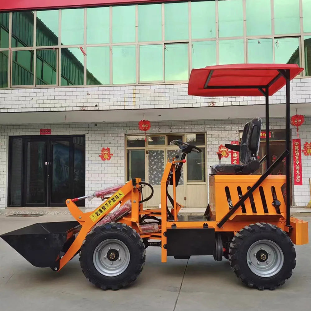 Hightop Brand  Diesel Gasoline Wheel Mini  Loader With Roof