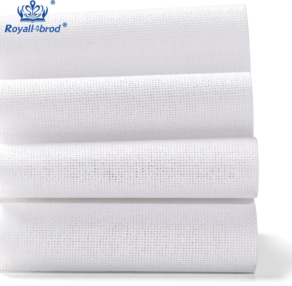 28 Count 100% Cotton Aida Fabric White Cross Stitch Canvas 1.5m Wide Eco-Friendly Woven for Home Textile for Boys and Girls