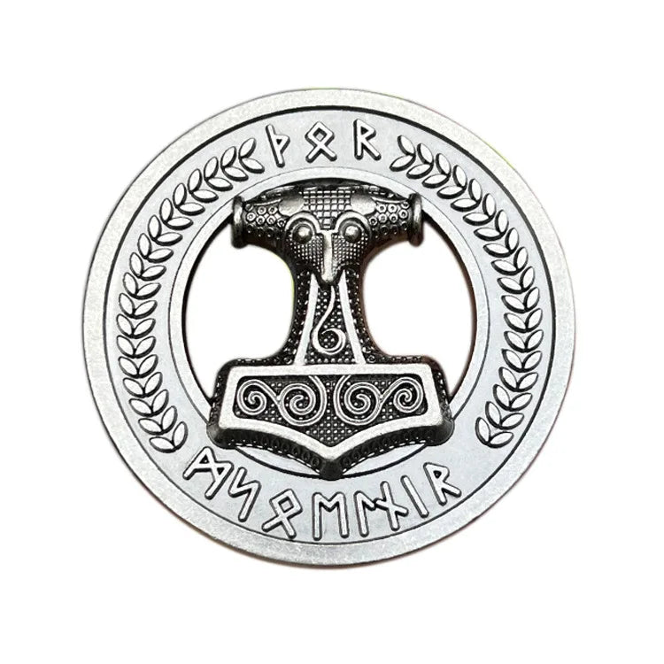Vintage Nordic Viking Zinc Alloy Thor Hammer Belt Buckle for Men Charm Belt Buckle Accessories