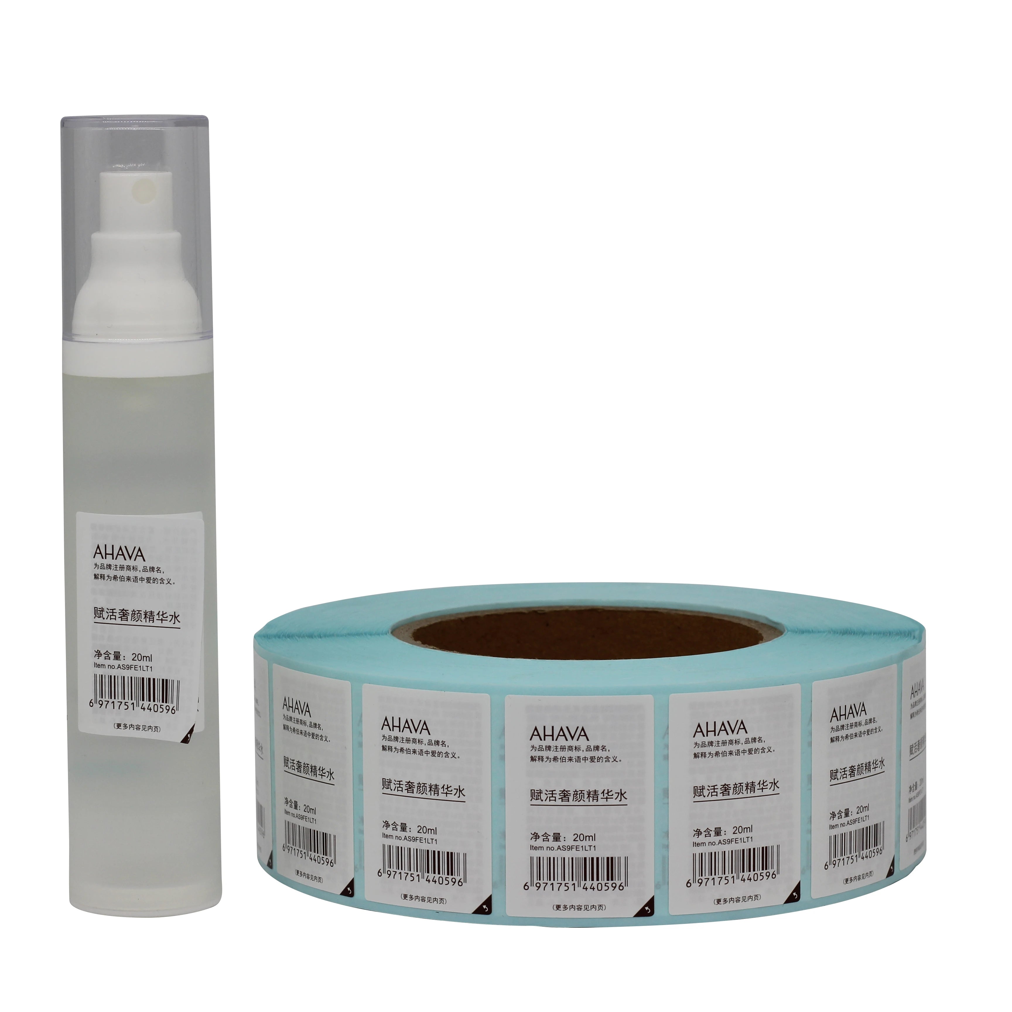 Waterproof Vinyl PVC Adhesive Packaging Labels Custom Printed Logo Food Perfume Cosmetic Wig-Glossy Matte Multipurpose Stickers