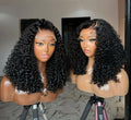 SDD Natural Brazilian Lace Front Wig Pixie Curly Loose Deep Wave Transparent Black Lace Long Kinky Curly Jerry Women