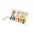 New Style Playground Themes Busy Board Montessori Toys Led Light Switch DIY Wooden Busy Board for Kids