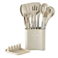 12cs Flexible Non-stick Baking Tool Spoon Spatula Kitchen Accessories Cooking Utensils Heat Resistant Silicone Utensil Sets