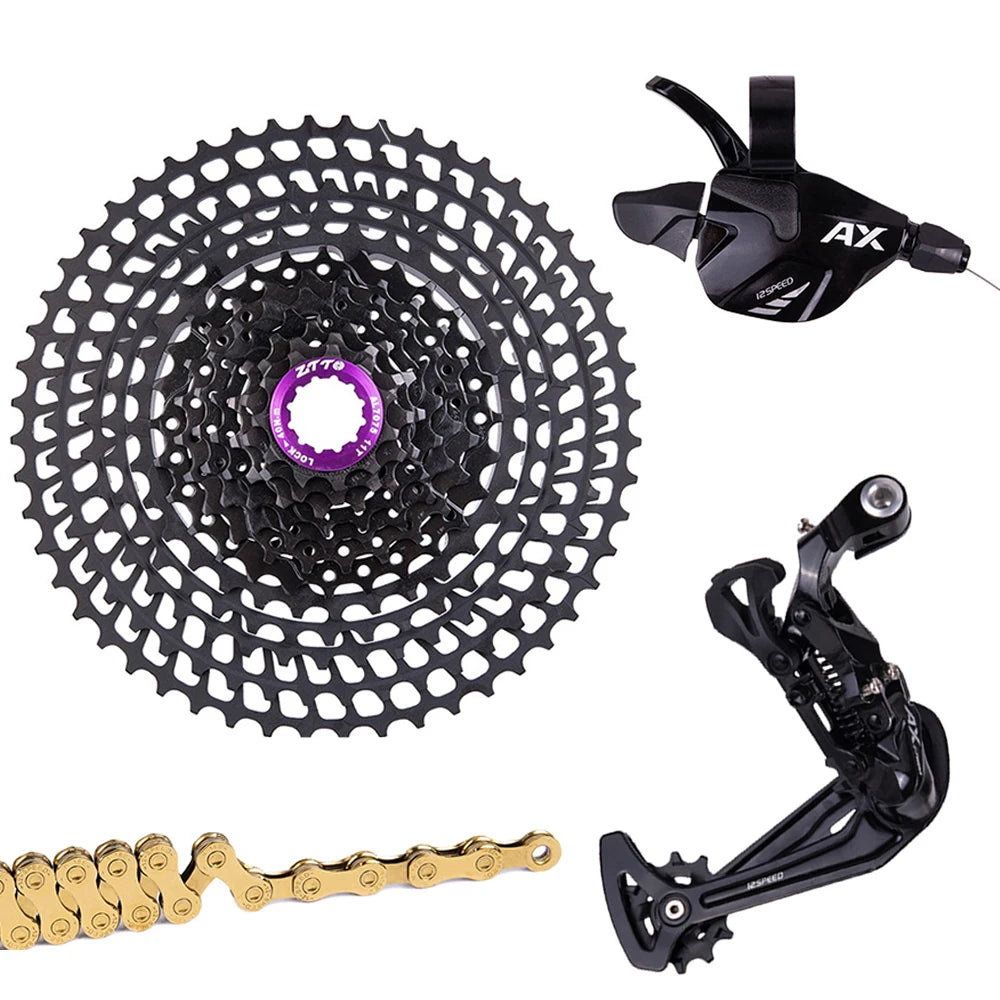 ZTTO 12-Speed MTB Groupset HG Standard Bicycle Shifter Rear Derailleur 1x12 12-Speed Kit 12s Cassette Freewheel for Mountain