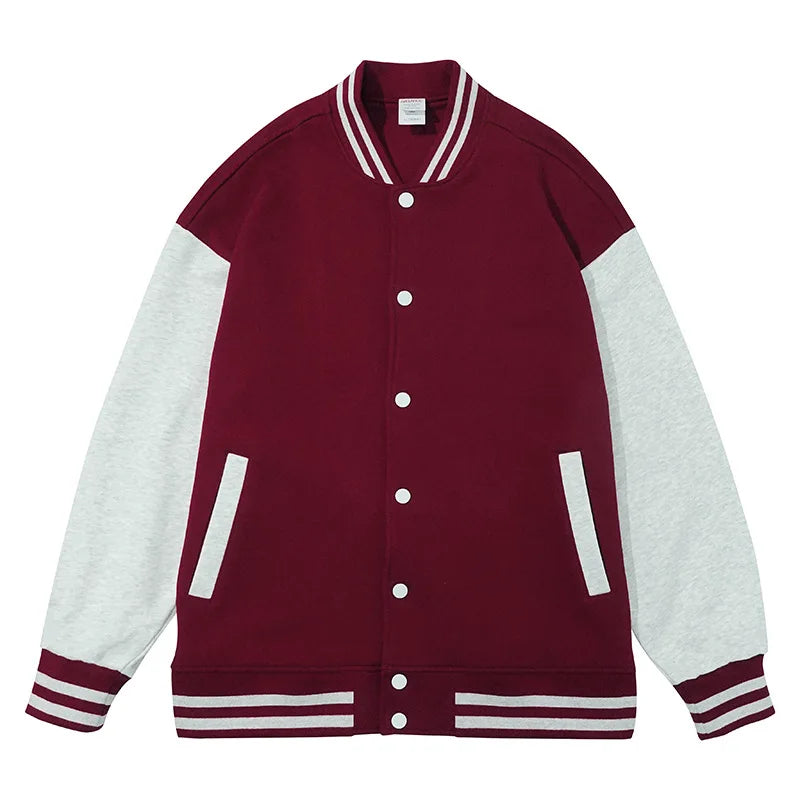 Custom Baseball Uniform 410G Men Fashion Varsity Jacket Causal Slim Fit Baseball Jackets