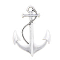 Antique Vintage Tibetan Silver Color Anchor Rope Sea Charms 55x40mm Pendants Alloy for Children's DIY Handmade Craft Making