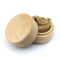 Mini Round Wooden Box Small Storage Wooden Box Black Friday Ring Jewelry BoxWood Storage Container Case