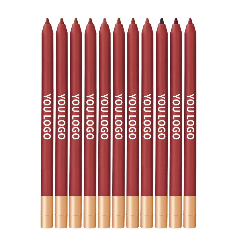 Lip Liner Wholesale Custom Matte Lip Liner Waterproof Custom Vegan Makeup Long-lasting Brown Lipliner