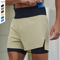 2024 Summer New Trail Running Shorts Outdoor Marathon Racing Shorts Breathable Sweat 2 in 1 Anti-slip Shorts