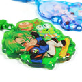 Custom Wholesale Acrylic Epoxy Gradient Keychain Colorful Charms for Anime Convention