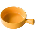 Nordic Eco-Friendly Custom Ceramic Handle Baking Bowl for Business Gifts Household Oven Use