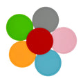 Creative Simple Silicone Coaster Candy Color Waterproof Spill-proof Heat Insulation Printable LOGO Round Coaster