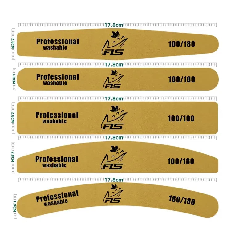 Bulk Cheap Custom Private Label File for Nail Care En Vironmentally Friendly Repeatable Yellow Korea Nail File