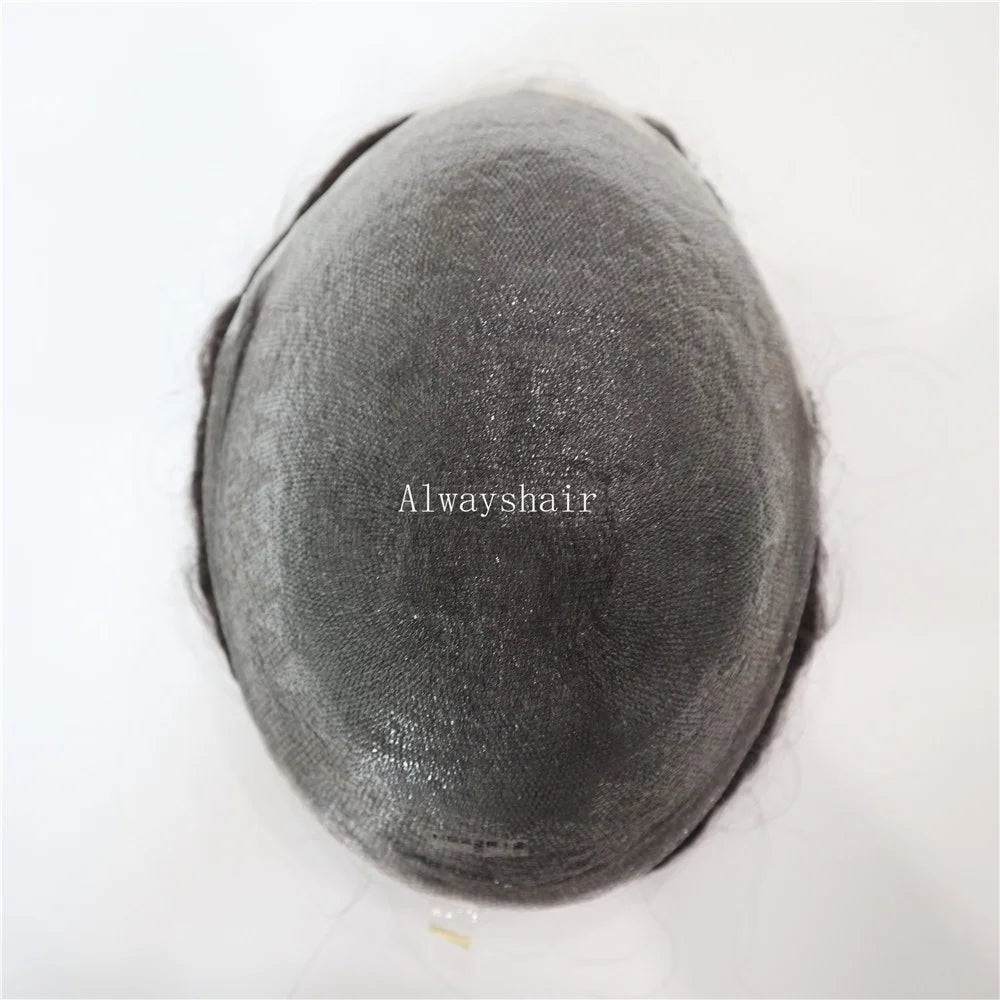 Ultra-Thin Skin India Human Hair Wigs for Men Light to Medium Density Handmade in India