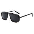 Luxury Men's Retro Metal Sunglasses Classic Black Summer Shades with UV400 Lenses Punk Style Sun Glasses for Men