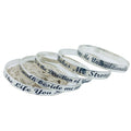 JX348 7mm Motivate Bangle Bracelet Personalized Motto Proverbs Admonition Name Any Language Icons All Can Be Engraved Jewelry