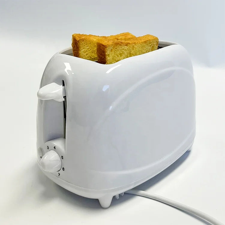 Camp Kitchen 700W 2 Slices Toaster Indoor Camping Picnic Breakfast Kids 2 Bread Cartoon Pattern Roasting Baking Cooker Toaster