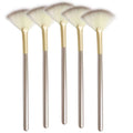 Facial Brushes Fan Mask Brush Soft Facial Applicator Brush Makeup Tools Soft Nylon Synthetic Hair