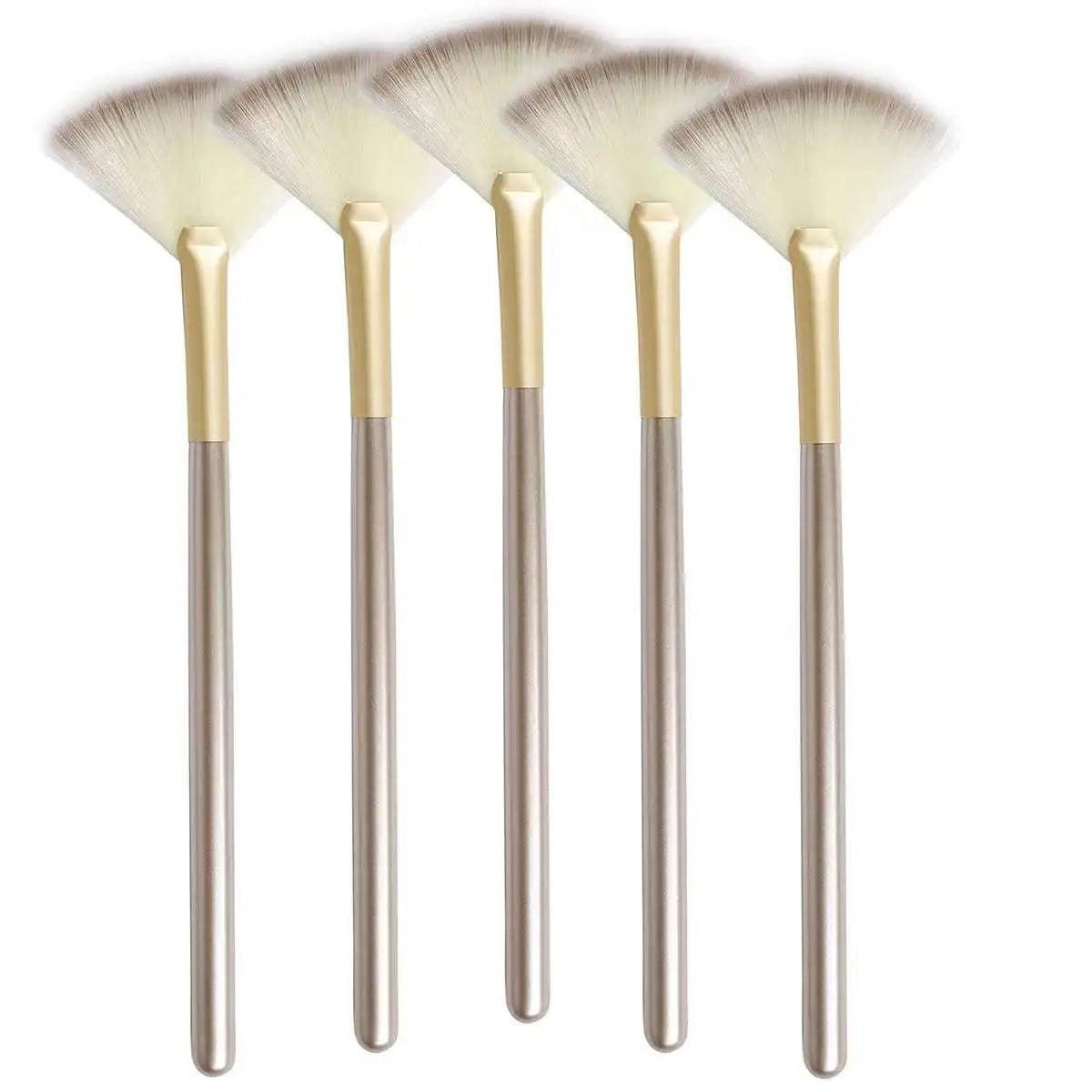 Facial Brushes Fan Mask Brush Soft Facial Applicator Brush Makeup Tools Soft Nylon Synthetic Hair