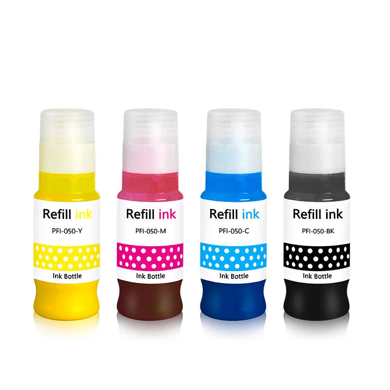 OCBESTJET PFI-050 70ML Premium Compatible Color Tinta Cartridge Bottle Pigment Ink for Canon TC-20 Printer for Printing
