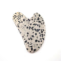 Huiying Fast Shipping Anti Aging Body Massage Natural Facial Heart Dalmatian Jasper Face Gua Sha for Face