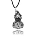 SS8-636P Steel Soldier Stainless Steel Vintage Engraving Chinese Characters Chinese Style Gourd Pendant