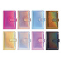 Hot Sales A6 PU Planner 6-Ring Binder with Glitter Leather Personalizable Loose-Leaf Agenda with Refill Cover