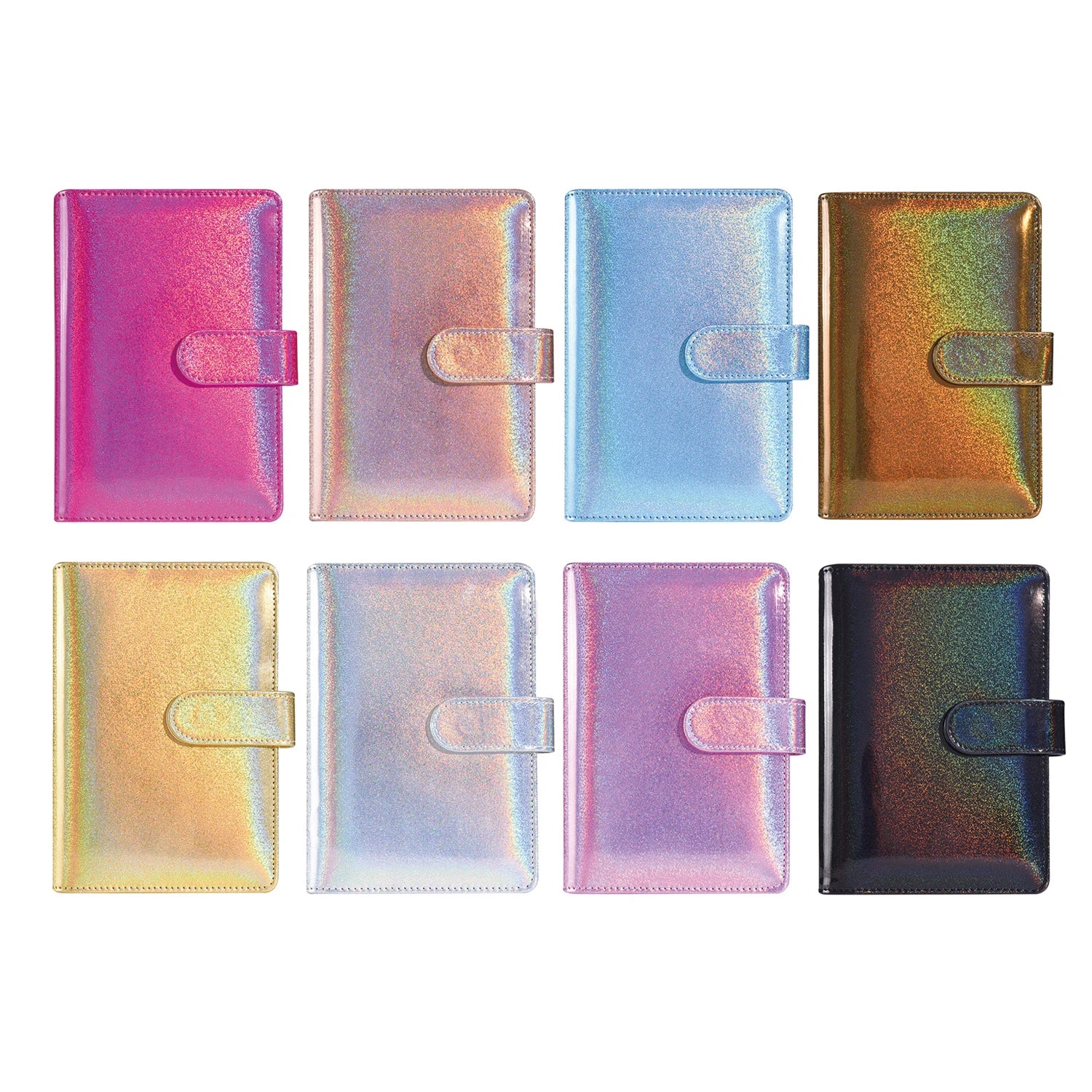 Hot Sales A6 PU Planner 6-Ring Binder with Glitter Leather Personalizable Loose-Leaf Agenda with Refill Cover