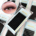 Abonnie Mink Volume Lash Trays Individual Velvet Dark Matte Lash Trays Pbt Fibres Lash Extensions Private Label
