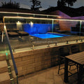 YL METAL New Design Frameless Glass Pool Fence Led Spigot 2205 Glass Balustrade