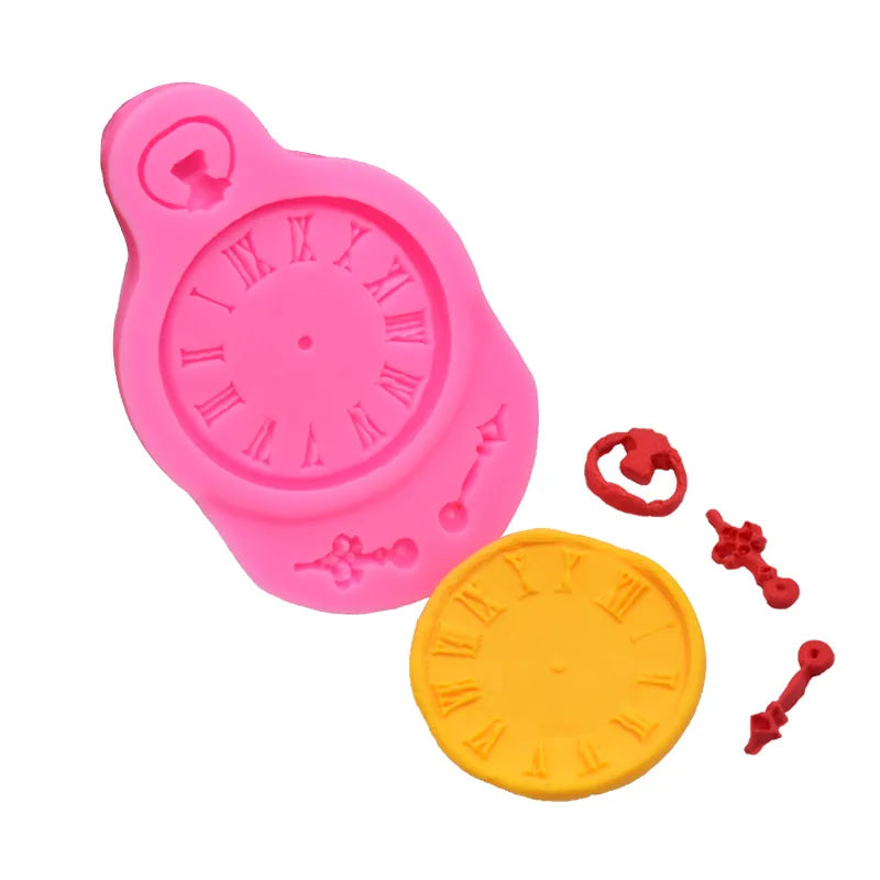 D-0216 Watch silicone mold sugar turning chocolate cake decoration baking mold DIY baking tool