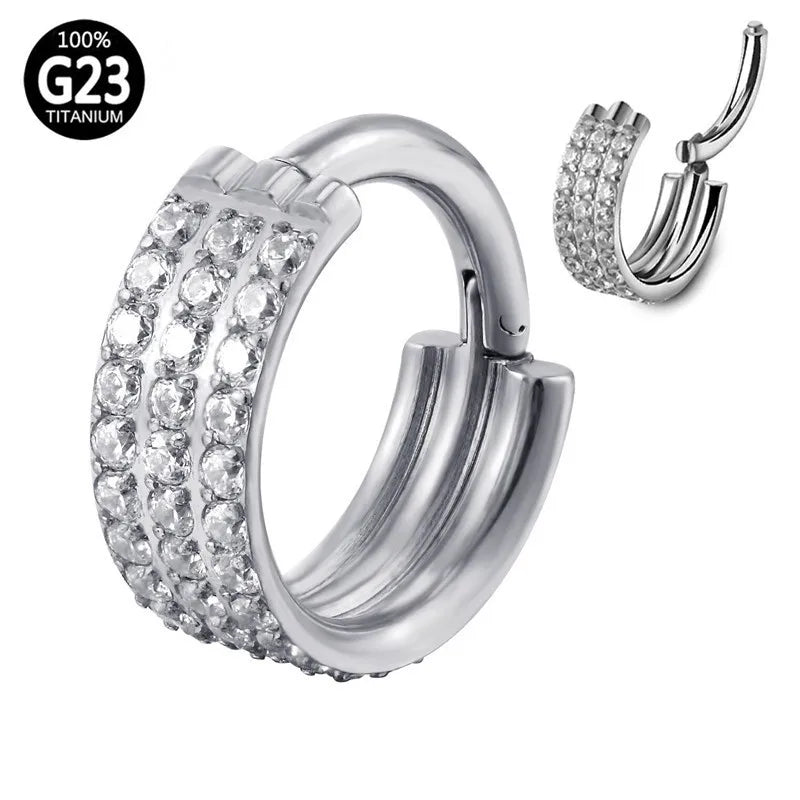 Gaby New Arrive Multilayer Nose Piercing Rings Women Sexy Titanium Nose Rings with Nose Ring Bulk Wholesale Piercing Jewelry