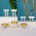 PET Transparent Plastic Cosmetic Cream & Eye Cream Screw Top Bottle Container 30ml-500ml for Facial Cleanser and Skin Care
