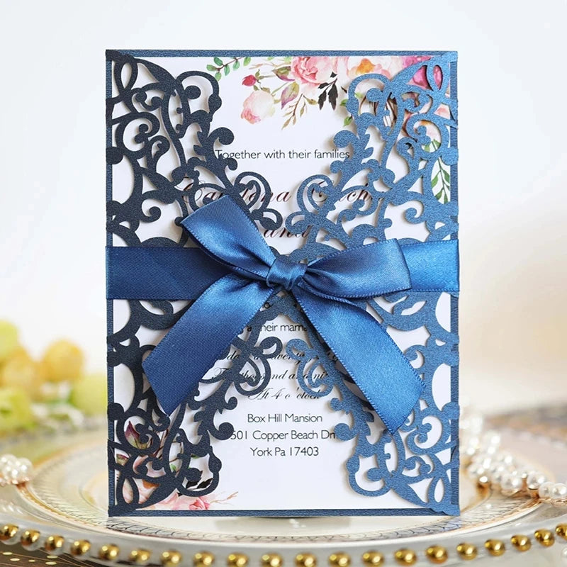Glitter Invitation Card Envelopes Wedding Invitations Birthday Mariage Baptism Bar Mitzvah Party Decoration Supplies