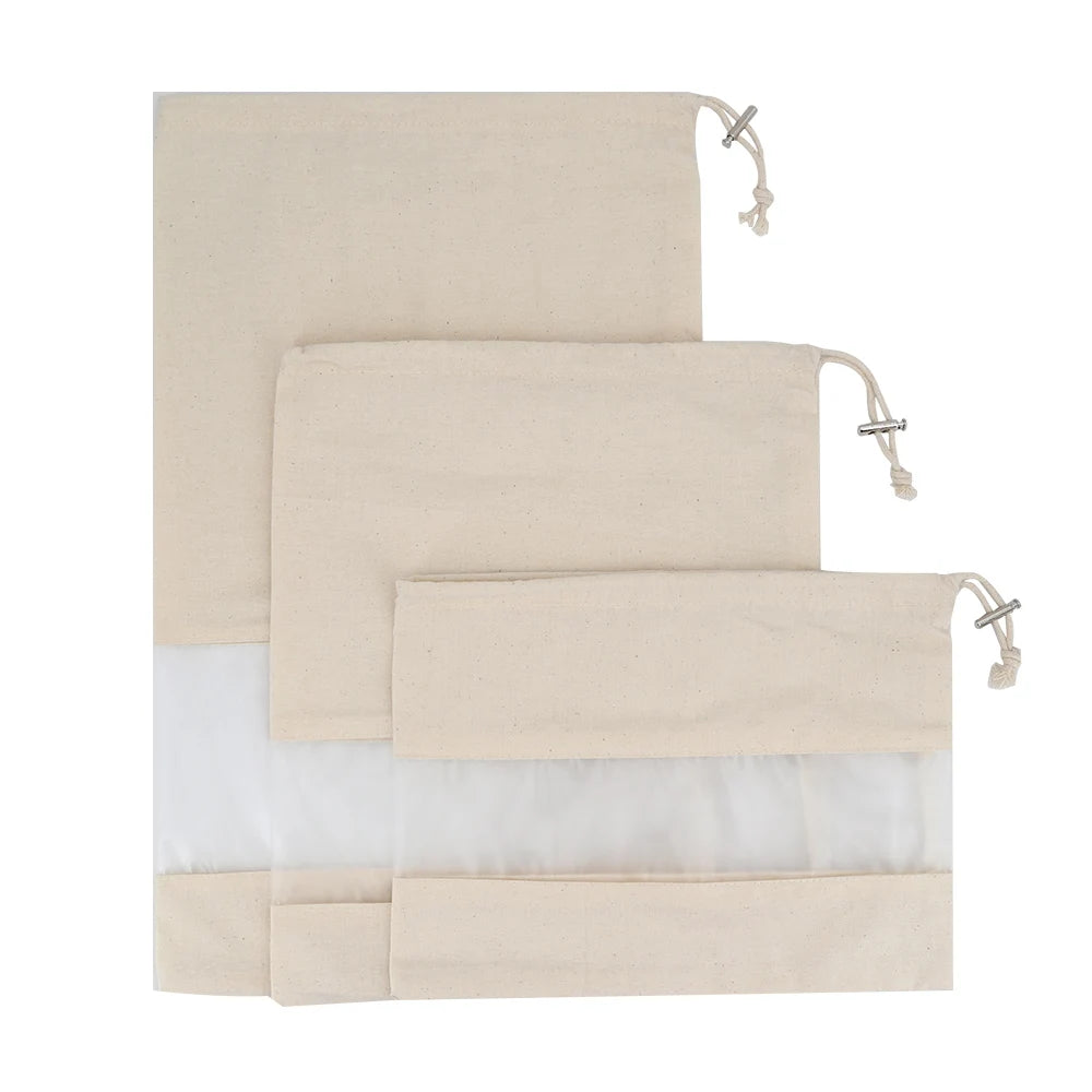 Gift Bag Clothing Drawstring Cotton Pouch Private Label Eco Friendly Organic Cotton Food Packaging