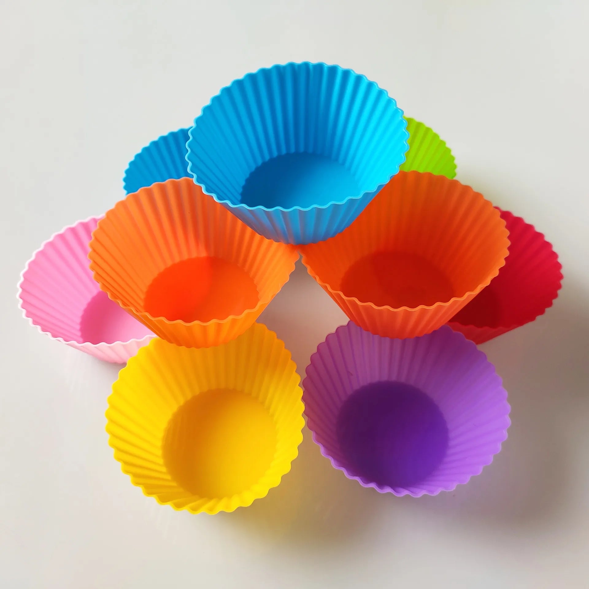 Silicone Cake Mold Round Shaped Muffin Cupcake Baking Molds Kitchen Cooking Bakeware Maker DIY Cake Decorating Tools