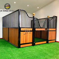 Customized v Shape Wooden Horse Stable Bamboo Material Horse Stall Horse Stable Galvanized Stable Partitions