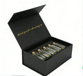 Wholesale Premium Black Cardboard Magnet Cosmetic Perfume Box Custom Logo Sponge Elegant Gift Packaging Box