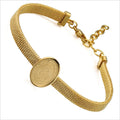 Fashion Stainless Steel Virgin Mary Watch Strap Bracelet Charm Religious Gold Adjustable Bracelets Jewelry for Women