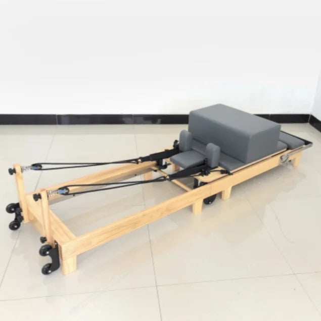 Foldable Pilates Reformer Madera Plegable Machine Oak Plegable Machine Folded Pilates Reformer Bed Foldable for Sale