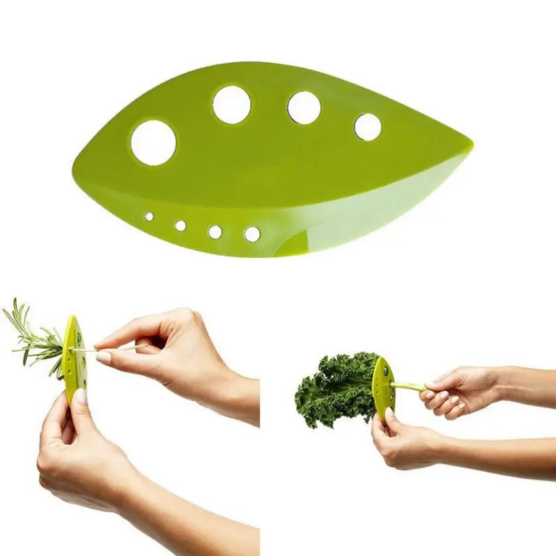 1PC Loose Leaf Kitchen Gadgets Kale Chard Collard Greens Herb Stripper Looseleaf