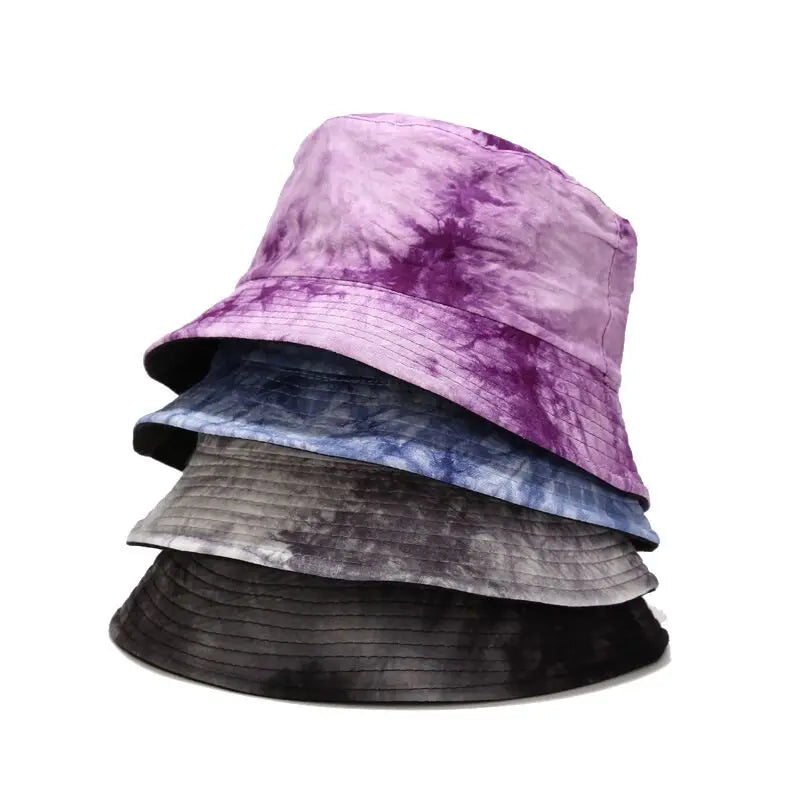 2026 Custom Tie Dye Wholesale Custom logo Design Embroidery Printed Reversible Bucket Hat