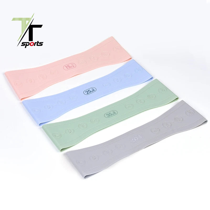 Fitness Exercise Resistance Silicone Rubber Loop Bands