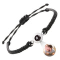 TRENDY Hand Woven Rope Bracelet Geometric Projection Photo Round Ball Bracelet for Jewelry Gift Making
