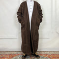Kuwii Arab Men's Winter Muslim Thick Plush Long Sleeve Plus Size Islam Robe Men Thobe Daily Wear Outdoor